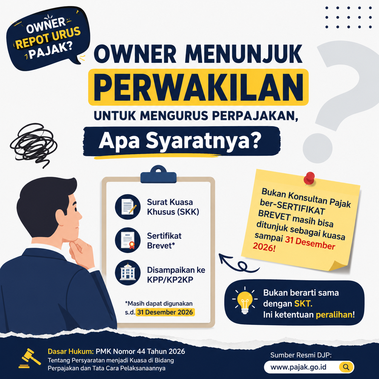Owner Menunjuk Perwakilan untuk Mengurus Pajak, Apa Syaratnya?