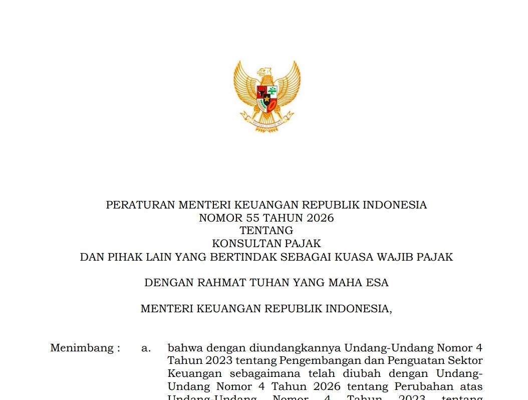 Perubahan Aturan PMK 55 / 2026